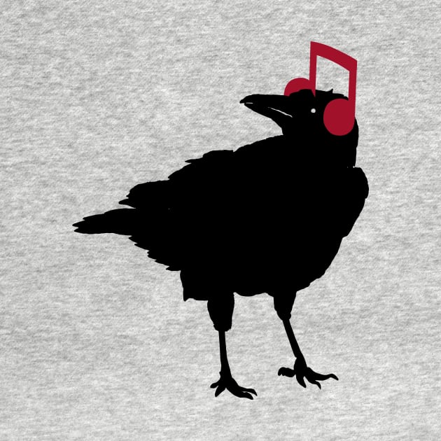 Music Bird Crow Musical Note by Tobe Fonseca by Tobe_Fonseca